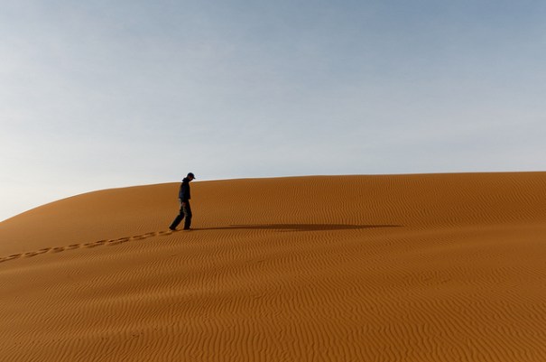 "Desert walk", de maartmeester (Maarten van Maanen), al Flickr, http://www.flickr.com/photos/maartmeester/5130198174/