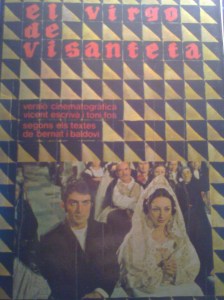 Coberta de la versió cinematogràfica d'El virgo de Visanteta, dirigida per Vicent Escrivà
