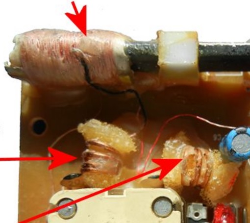 Bobines de receptor de ràdio, earmark.net