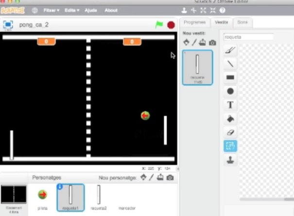Pong amb Scratch, de Javier Salvador
