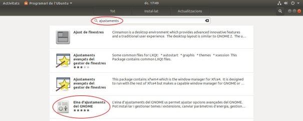 Centre de programari de l'Ubuntu